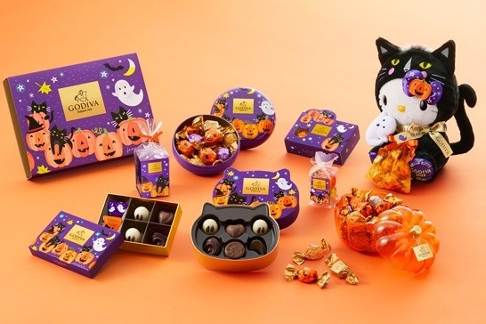 ゴディバのハロウィン限定「マジック コレクション」ゴースト型チョコ＆黒猫に扮したハローキティのコラボも