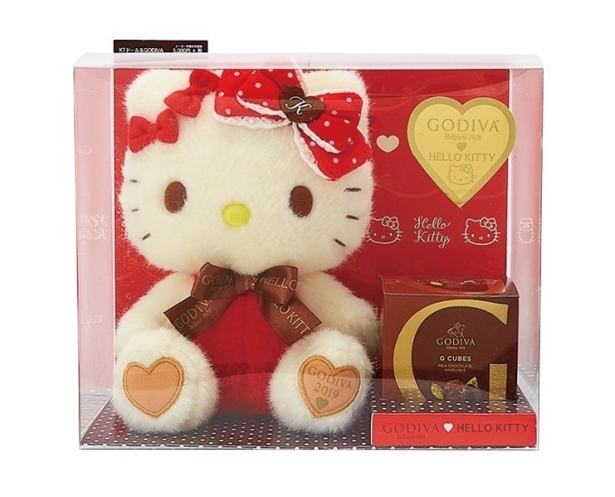 ゴディバ「サンリオ」ハローキティ＆マイメロディとコラボ、ぬいぐるみとチョコレートのバレンタインギフトコピー