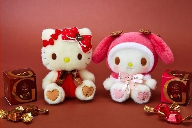 ゴディバ「サンリオ」ハローキティ＆マイメロディとコラボ、ぬいぐるみとチョコレートのバレンタインギフト