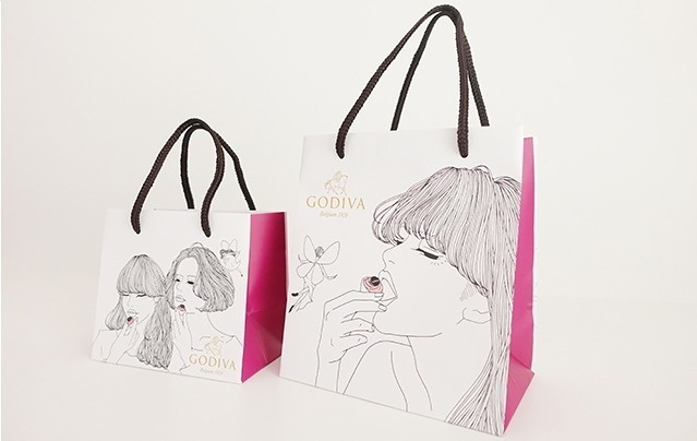 ゴディバのバレンタインチョコ、イラストレーターkotoka izumiコラボ限定ショッパーも登場コピー ゴディバのバレンタインチョコ、イラストレーターkotoka izumiコラボ限定ショッパーも登場コピー