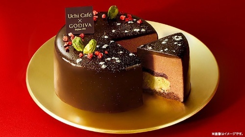 ローソンのウチカフェ、ゴディバ監修“濃厚”チョコレートケーキ&“クリスマス色”ショコラマカロンコピー ローソンのウチカフェ、ゴディバ監修“濃厚”チョコレートケーキ&“クリスマス色”ショコラマカロンコピー