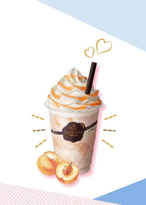 ゴディバのショコリキサー“フルーツ感たっぷり”「ホワイトチョコレート ピーチ」限定復活コピー