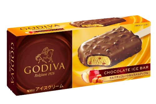 ゴディバ新作チョコアイスバー“キャラメルアップル”大人贅沢な滑らかキャラメルアイスコピー