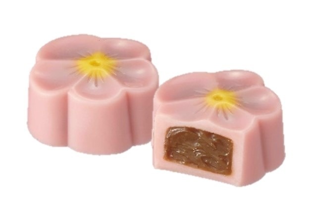 ゴディバの“花&チョコレート”ギフトボックス、ストロベリーガナッシュ詰めた花形チョココピー ゴディバの“花&チョコレート”ギフトボックス、ストロベリーガナッシュ詰めた花形チョココピー
