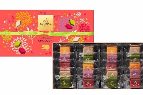 ゴディバ日本上陸50周年記念の焼き菓子、“宇治金時”サブレショコラやルビーチョコクッキー