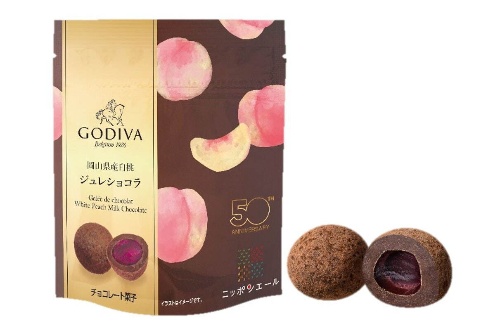ゴディバ×全農、国産フルーツのジュレショコラ&チョコレートがけ - 白桃・さくらんぼ・デコポンの3種コピー ゴディバ×全農、国産フルーツのジュレショコラ&チョコレートがけ - 白桃・さくらんぼ・デコポンの3種コピー