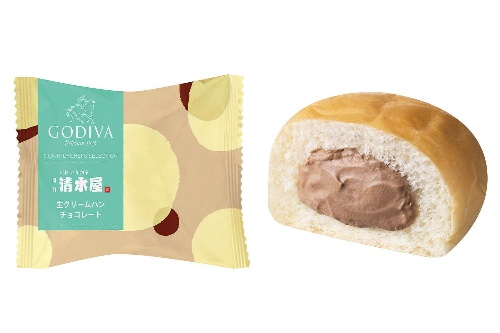 ゴディバ×清水屋食品「生クリームパン チョコレート」ふわふわ＆もちもち生地に濃厚チョコクリームコピー