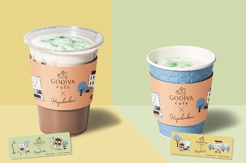 ゴディバカフェ「カカオミルク」サンリオのバッドばつ丸＆けろけろけろっぴ限定デザインに