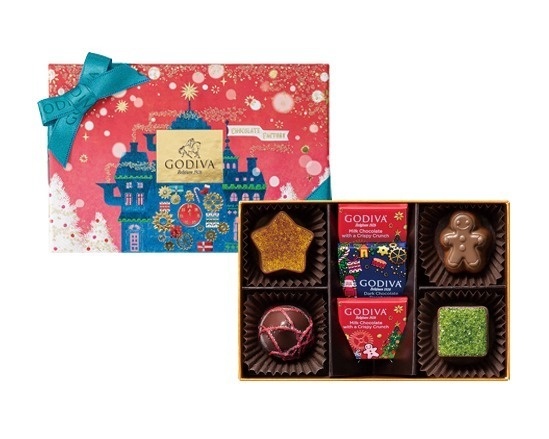ゴディバのクリスマス、”ツリー&星型”チョコを入れた限定ボックスやアドベントカレンダーコピー ゴディバのクリスマス、”ツリー&星型”チョコを入れた限定ボックスやアドベントカレンダーコピー