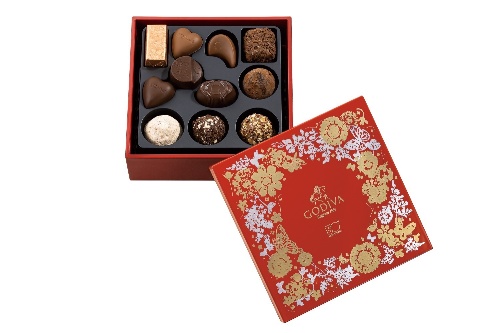 ゴディバ“重箱入り”おせち風チョコレートボックス、創業者秘伝のトリュフやハート型ショコラ