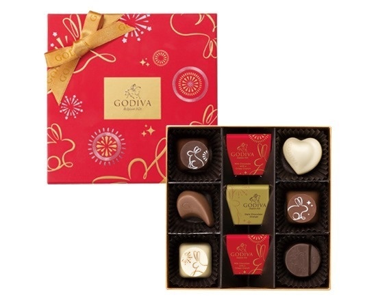 ゴディバから新年を祝う限定チョコレート、23年干支“兎”&花火パッケージコピー ゴディバから新年を祝う限定チョコレート、23年干支“兎”&花火パッケージコピー