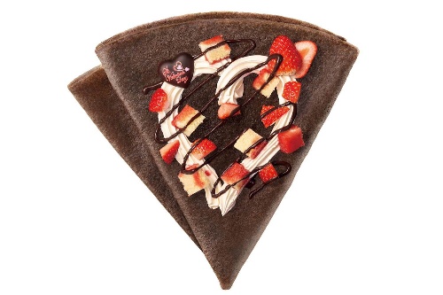 ゴディバからバレンタイン限定のショートケーキ風チョコクレープ、クレープ取扱店限定