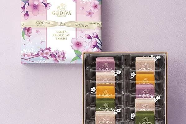 ゴディバのホワイトデー＆春スイーツ、“桜×ホワイトチョコ”サブレや桜香るバウムクーヘン