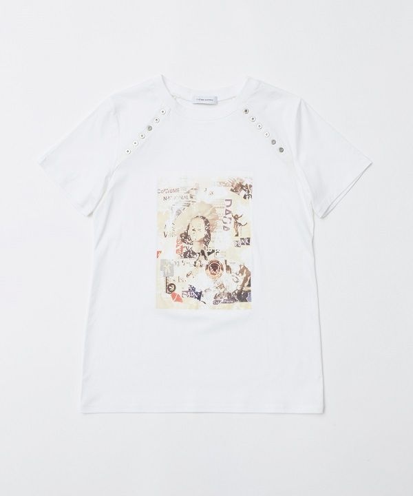 コスチューム ナショナルがコラージュアーティストとコラボ、シュールなプリントのTシャツなどコピー