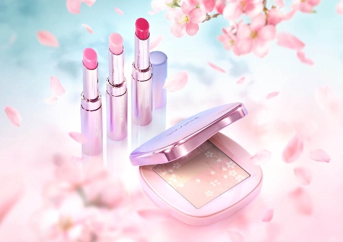 コスメデコルテ「桜カラー」の春コスメ、桜色に染めるリップバーム＆桜色フェイスパウダー