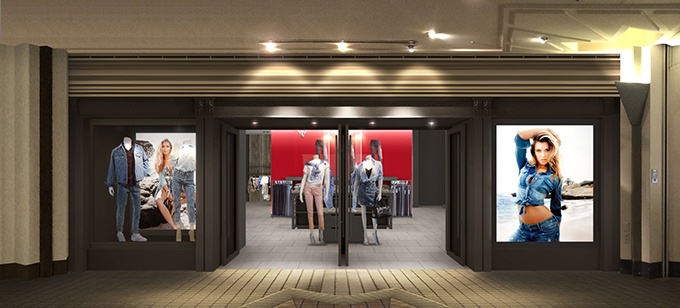 GUESS(ゲス)、国内3店舗目を舞浜・イクスピアリにオープンコピー