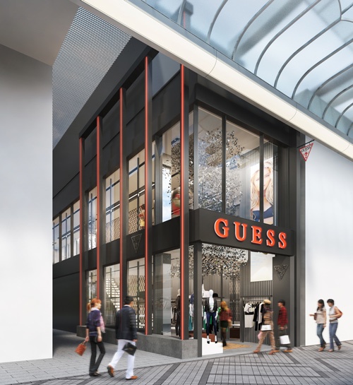 GUESSが大阪・心斎橋に日本初の路面店をオープン - 限定トートバッグや初展開のシューズコピー