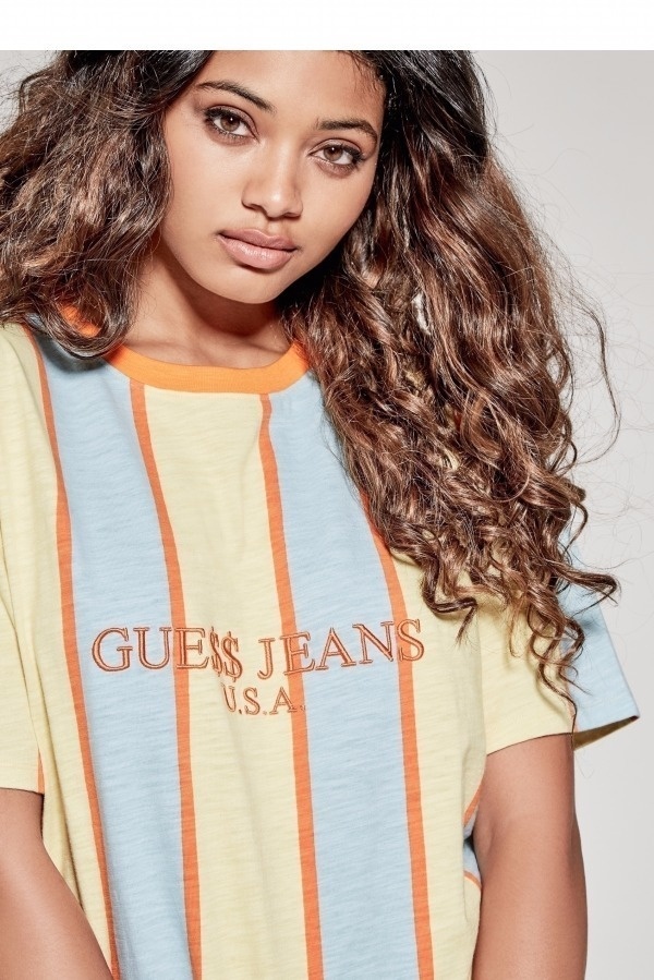 GUESS×A$AP Rockyのコラボ第4弾、90’雰囲気漂うTシャツ＆デニムジャケットコピー