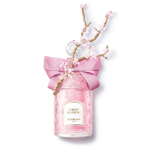 ゲラン“桜香る”23年春フレグランス「チェリーブロッサム」刺繍&ビーズで桜を表現した限定ボトルコピー ゲラン“桜香る”23年春フレグランス「チェリーブロッサム」刺繍&ビーズで桜を表現した限定ボトルコピー