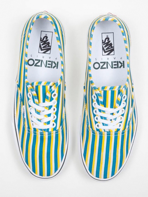 ケンゾー×VANSのコラボシューズが8月中旬発売 - VANS初代モデルにストライプとフローラルプリントコピー
