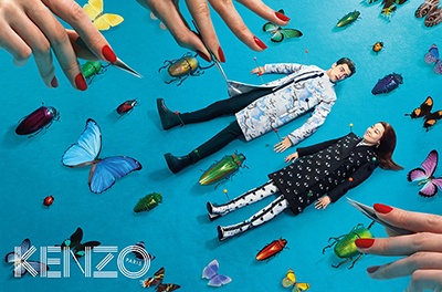 KENZO(ケンゾー)2013-14秋冬の広告で、菊地凛子が標本に!?