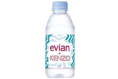 「evian×KENZO」の遊び心あふれる限定ボトルが登場