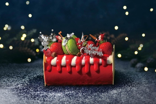 京王百貨店22年クリスマスケーキ、”真っ赤”ないちごムースケーキ＆白熊型チーズケーキ