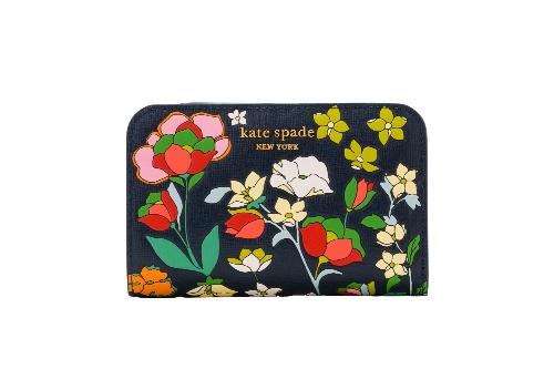ケイト・スペード23年春新作財布、花々を描くミニ財布＆レザーの花を飾ったコインケース