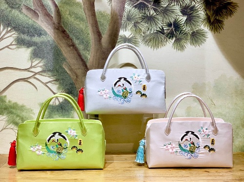 ケイタ マルヤマ「利休バッグ」の新作、アーカイブ地＆ビーズ刺繍などでうさぎやネコを表現コピー