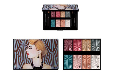 クレ・ド・ポー ボーテのクリスマス限定コレクション、アール・デコをテーマにしたパレットやブラシセット