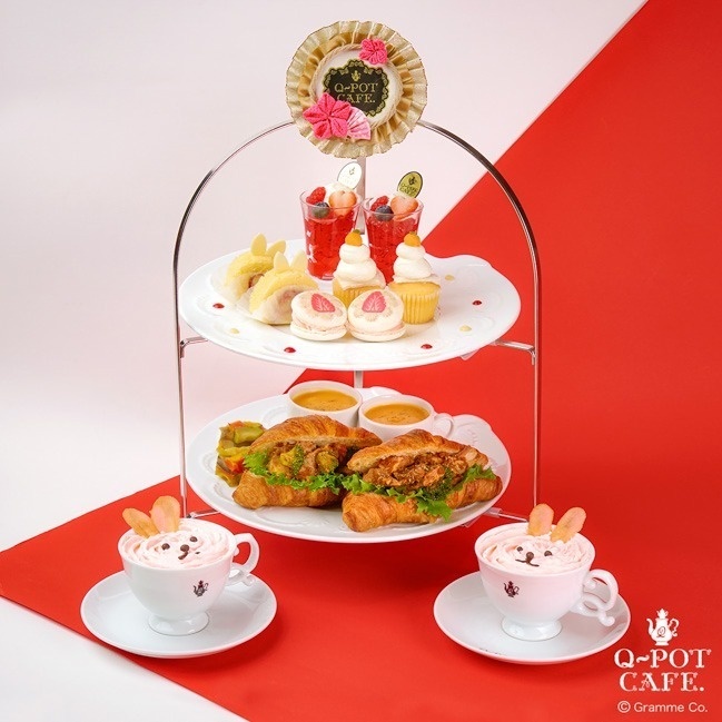 Q-pot CAFE.の新春スイーツ、“紅白”アフタヌーンティー&“白うさぎ”ストロベリーパフェコピー Q-pot CAFE.の新春スイーツ、“紅白”アフタヌーンティー&“白うさぎ”ストロベリーパフェコピー