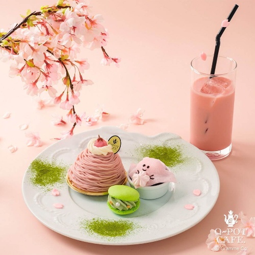 Q-pot.CAFE春限定スイーツ、桜モンブランやピンクの「オバケちゃん」苺ムースなどコピー Q-pot.CAFE春限定スイーツ、桜モンブランやピンクの「オバケちゃん」苺ムースなどコピー