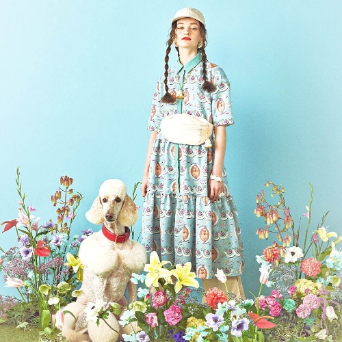 Q-pot. Dress新作「子犬のワルツ」着想ワンピース、“子犬のケーキ”柄フリルドレスやスカートコピー Q-pot. Dress新作「子犬のワルツ」着想ワンピース、“子犬のケーキ”柄フリルドレスやスカートコピー