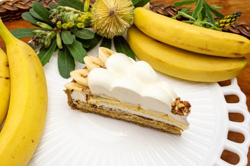 キル フェ ボン青山店限定「バナナのショートケーキタルト〜コーヒー風味〜」バナナたっぷりの新作タルトコピー キル フェ ボン青山店限定「バナナのショートケーキタルト〜コーヒー風味〜」バナナたっぷりの新作タルトコピー