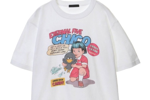 キャンディストリッパー「チコちゃんに叱られる！」とコラボ、アメコミ風Tシャツや決め台詞ソックス