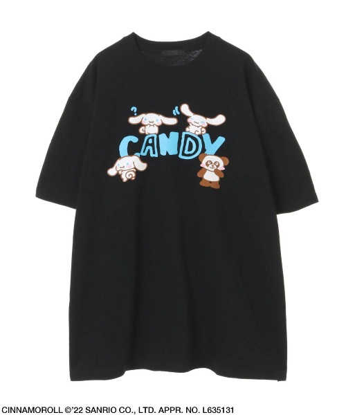 キャンディストリッパー×シナモロール、“袖に連なるシナモロール”のビッグスウェットやTシャツコピー キャンディストリッパー×シナモロール、“袖に連なるシナモロール”のビッグスウェットやTシャツコピー