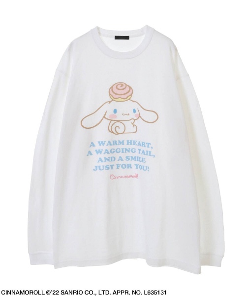 キャンディストリッパー×シナモロール、“袖に連なるシナモロール”のビッグスウェットやTシャツコピー キャンディストリッパー×シナモロール、“袖に連なるシナモロール”のビッグスウェットやTシャツコピー