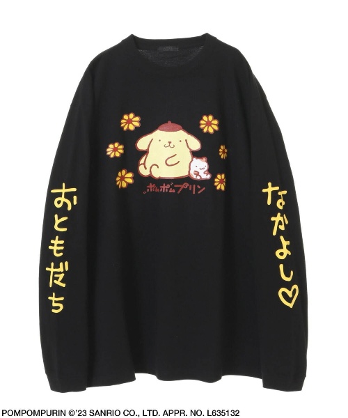 キャンディストリッパー×「ポムポムプリン」“なかよし”手描き風フォントTシャツ＆ソックスなどコピー