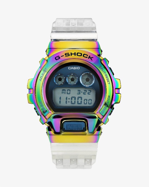 KITHとG-SHOCKの腕時計、レインボーメタルフレーム×クリアバンドの「GM-6900」コピー KITHとG-SHOCKの腕時計、レインボーメタルフレーム×クリアバンドの「GM-6900」コピー