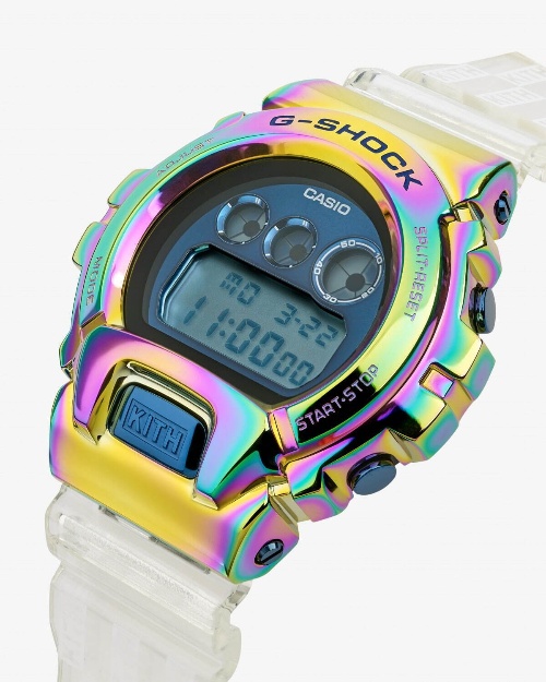 KITHとG-SHOCKの腕時計、レインボーメタルフレーム×クリアバンドの「GM-6900」コピー KITHとG-SHOCKの腕時計、レインボーメタルフレーム×クリアバンドの「GM-6900」コピー