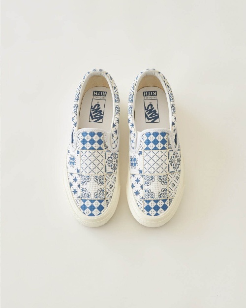 KITH×Vans Vaultのスニーカー、花柄やタイル模様のオーセンティック&クラシックスリッポンコピー KITH×Vans Vaultのスニーカー、花柄やタイル模様のオーセンティック&クラシックスリッポンコピー