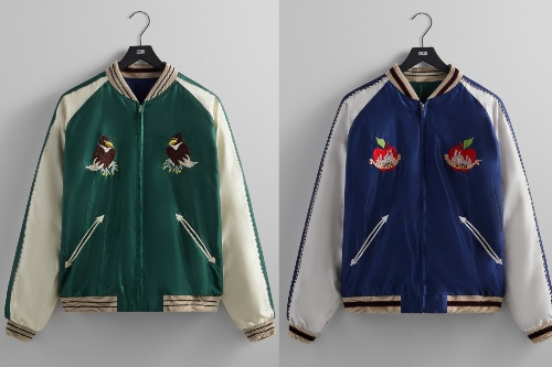 KITH×テーラー東洋のコラボスカジャン、“東京＆ニューヨーク”刺繍を配したリバーシブル仕様