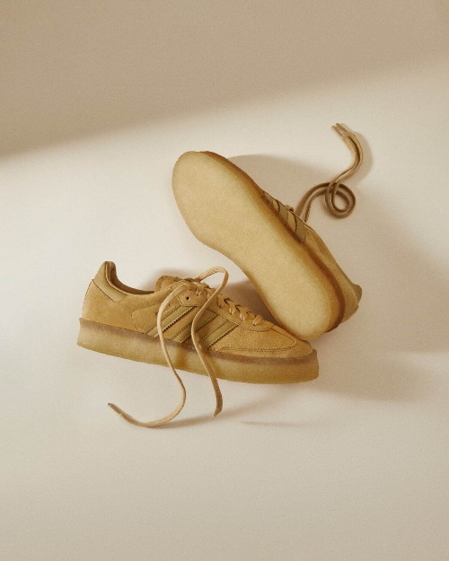 KITH×アディダス オリジナルス×クラークスのスニーカー、クレープソール採用の「サンバ」コピー KITH×アディダス オリジナルス×クラークスのスニーカー、クレープソール採用の「サンバ」コピー