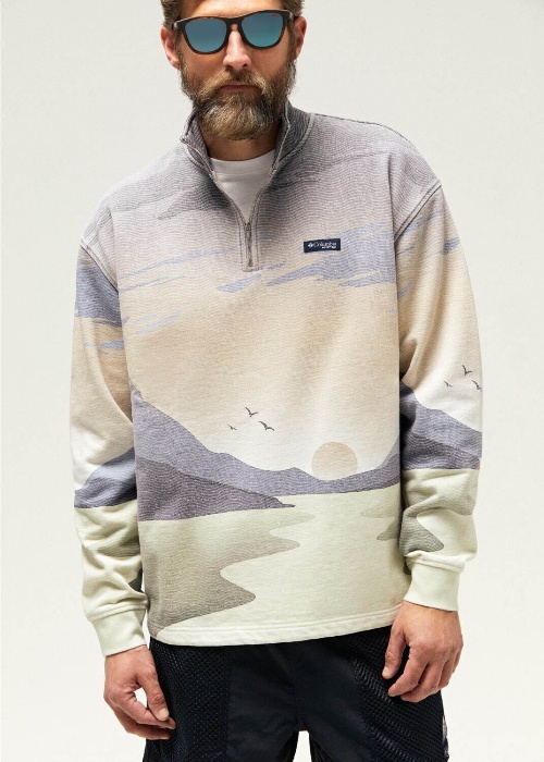 KITH×コロンビア PFG - メッシュ素材のベストや“夕暮れの湖”柄フリース、サンダルもコピー KITH×コロンビア PFG - メッシュ素材のベストや“夕暮れの湖”柄フリース、サンダルもコピー