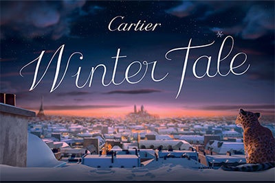 【動画公開】カルティエが幻想的なクリスマスを描いたアニメーションを公開