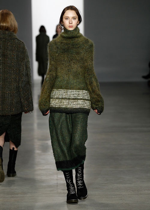 カルバン・クライン コレクション 2014-15年秋冬 - ロングシルエットのニットウェアが主役コピー