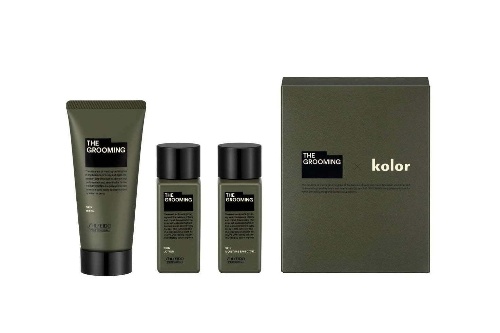 資生堂「THE GROOMING」×kolorメンズスキンケアキット、ハンギングロープを配したポーチ