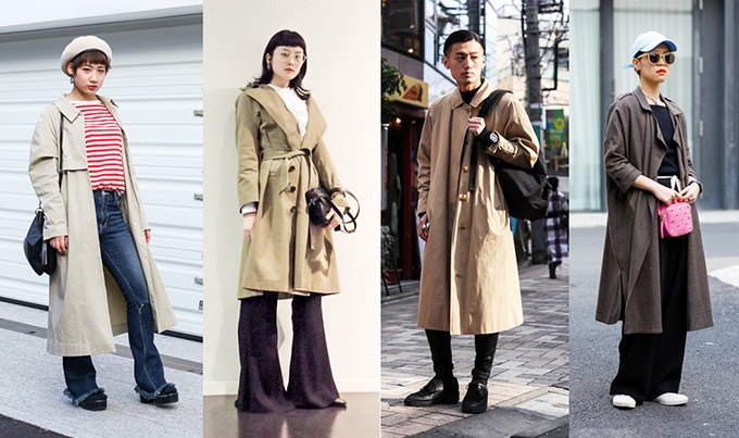 「春アウター」の着こなし術、トレンチコート&デニムジャケットのスナップ特集コピー 「春アウター」の着こなし術、トレンチコート&デニムジャケットのスナップ特集コピー