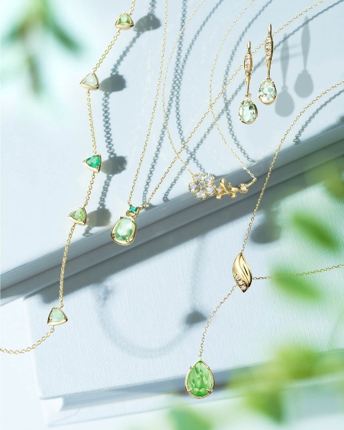 ヴァンドーム青山“植物”モチーフの新作ジュエリー、新芽のようなストーンを飾ったリングやネックレスなどコピー ヴァンドーム青山“植物”モチーフの新作ジュエリー、新芽のようなストーンを飾ったリングやネックレスなどコピー