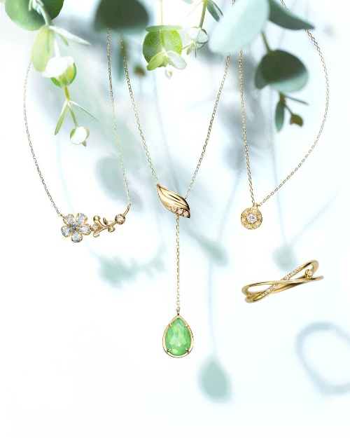 ヴァンドーム青山“植物”モチーフの新作ジュエリー、新芽のようなストーンを飾ったリングやネックレスなどコピー ヴァンドーム青山“植物”モチーフの新作ジュエリー、新芽のようなストーンを飾ったリングやネックレスなどコピー